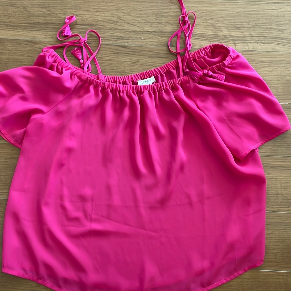 Pink J.Crew off shoulder top